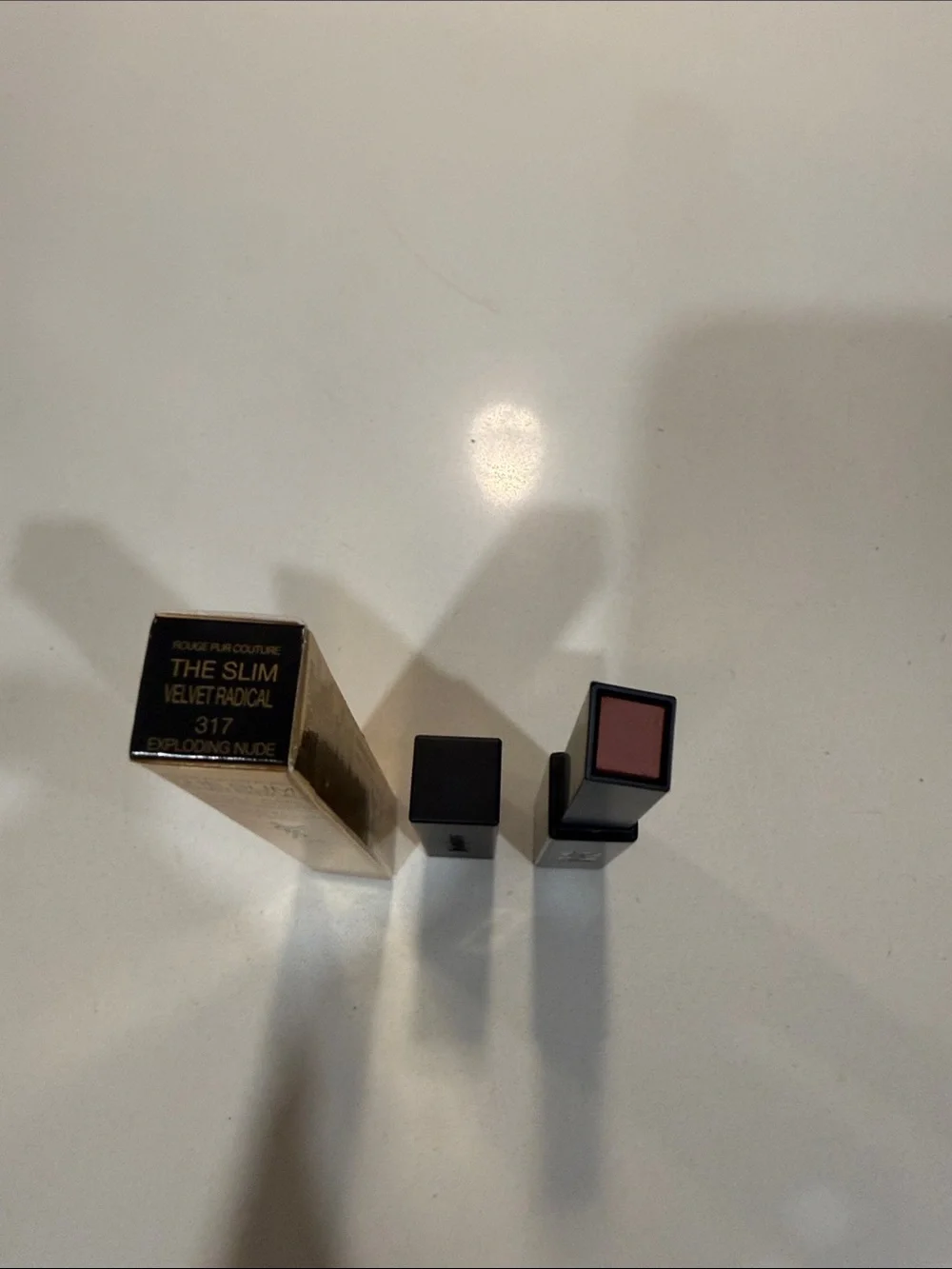 Yves Saint Laurent Black & Gold Slim Velvet Lipstick (317)
